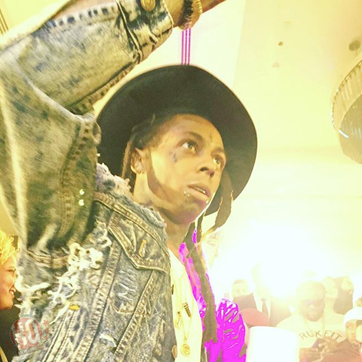 Lil Wayne Attends VIP Room Inside The JW Marriott Marquis Hotel In Dubai United Arab Emirates