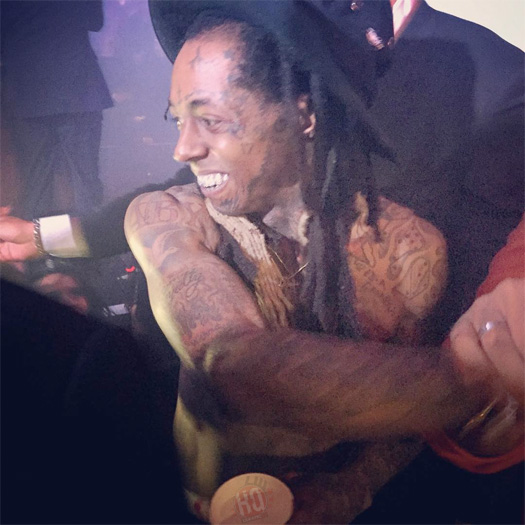 Lil Wayne Attends VIP Room Inside The JW Marriott Marquis Hotel In Dubai United Arab Emirates