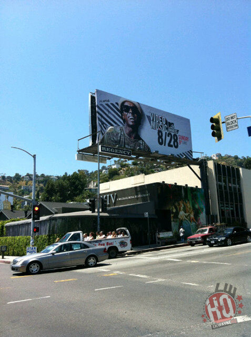 Lil Wayne On Billboard In Sunset Boulevard