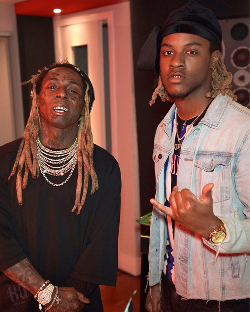 Lil Wayne Captured At His Private Studio In Miami