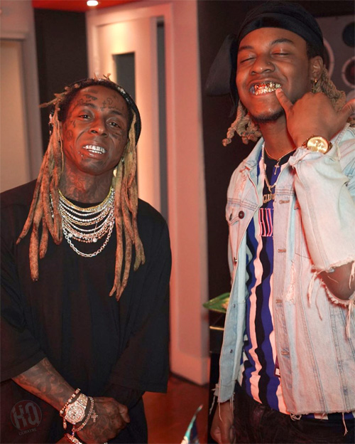 Lil Wayne Captured At His Private Studio In Miami