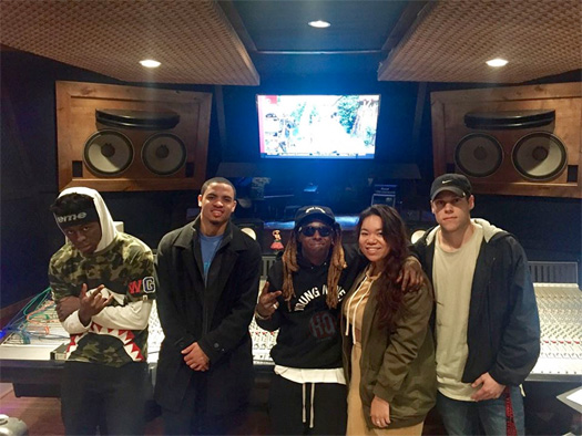 Lil Wayne Hits Up Castle Row Studios In Oklahoma City To Work On Tha Carter 5