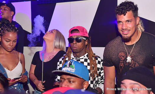 Lil Wayne Celebrates Duke Riley Signing To The Atlanta Falcons At Gold Room Nightclub