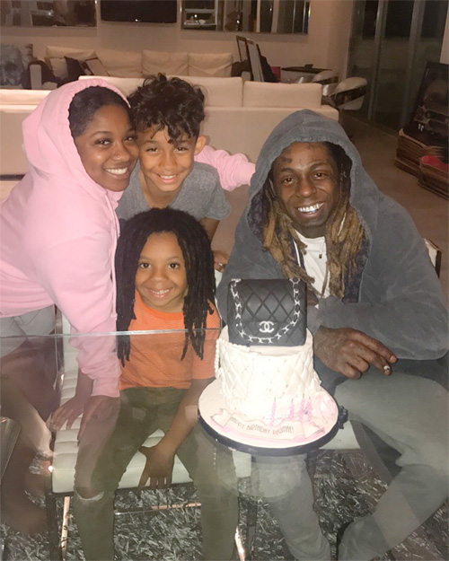 Lil Wayne Celebrates Hid Kids Reginae & Neal Carter Birthdays Early