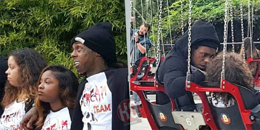 Lil Wayne Celebrates His Son Dwayne Michael Carter III 7th Birthday At Six Flags In Atlanta