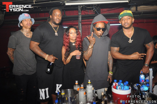 Lil Wayne Chills In VIP & Performs Live At Aqua Nightclub & Lounge In ...