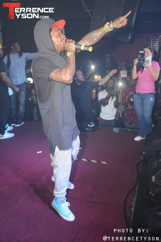 Lil Wayne Chills In VIP & Performs Live At Aqua Nightclub & Lounge In Jacksonville