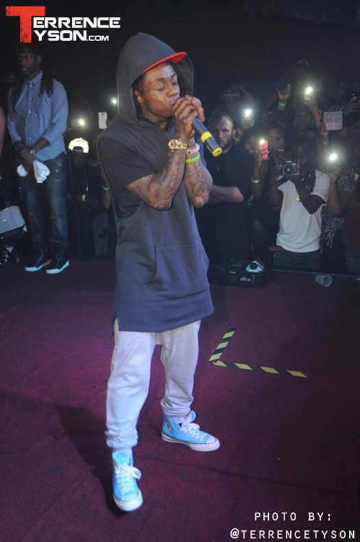 Lil Wayne Chills In VIP & Performs Live At Aqua Nightclub & Lounge In Jacksonville