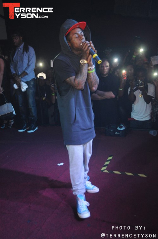 Lil Wayne Chills In VIP & Performs Live At Aqua Nightclub & Lounge In Jacksonville