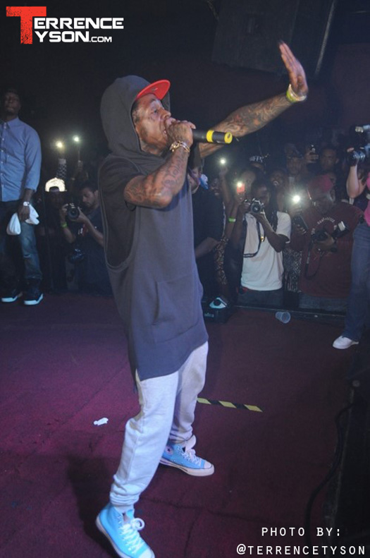 Lil Wayne Chills In VIP & Performs Live At Aqua Nightclub & Lounge In Jacksonville