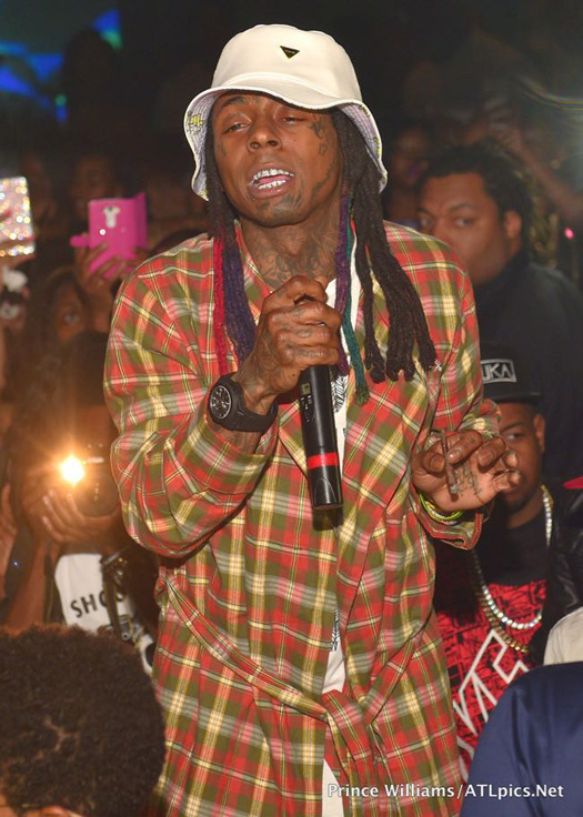 Lil Wayne Parties At Compound Nightclub In Atlanta Before His Tour Bus Gets Shot At