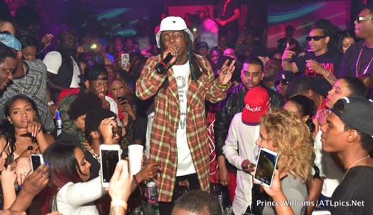 Lil Wayne Parties At Compound Nightclub In Atlanta Before His Tour Bus Gets Shot At