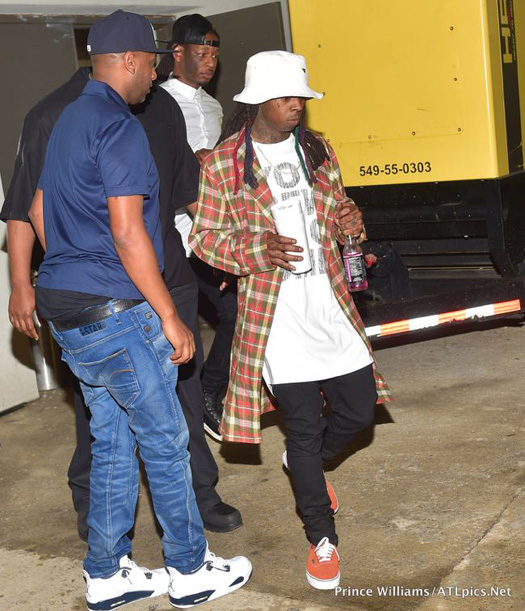 Lil Wayne Parties At Compound Nightclub In Atlanta Before His Tour Bus Gets Shot At