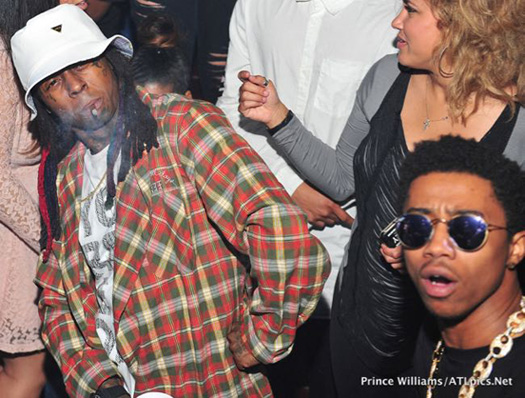 Lil Wayne Parties At Compound Nightclub In Atlanta Before His Tour Bus Gets Shot At