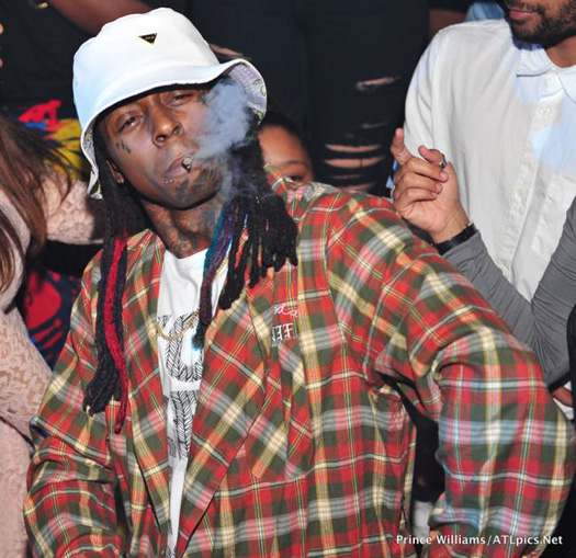Lil Wayne Parties At Compound Nightclub In Atlanta Before His Tour Bus Gets Shot At