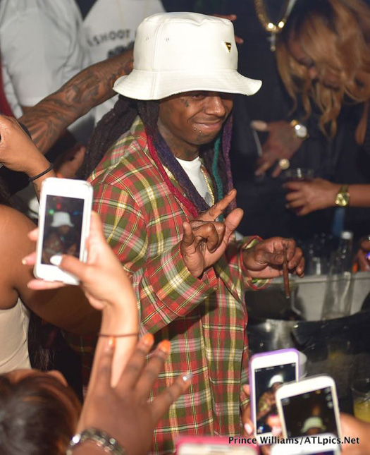 Lil Wayne Parties At Compound Nightclub In Atlanta Before His Tour Bus Gets Shot At [photos]