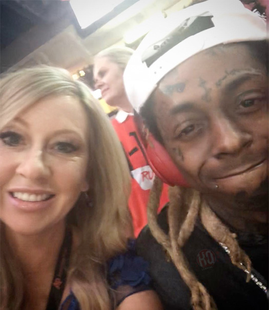 Lil Wayne Sits Court-Side At The Houston Rockets vs Utah Jazz NBA Game