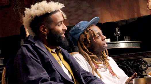 Odell Beckham Jr Jams Out & Raps Along To Classic Lil Wayne Songs