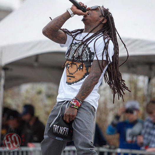 Lil Wayne Watches & Performs At The Toyota City Championships