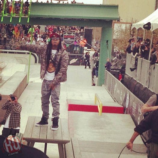 Lil Wayne Watches & Performs At The Toyota City Championships