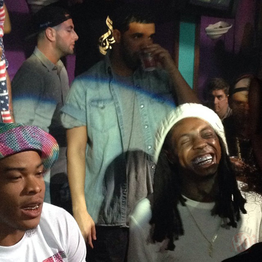 Lil Wayne & Drake Party At Club Cameo In Cincinnati With Deelishis