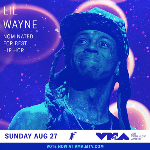 Lil Wayne Earns A Nomination At The 2017 MTV Video Music Awards