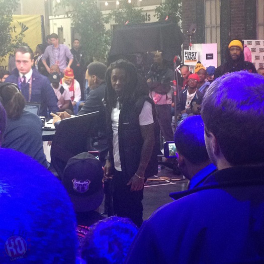 Lil Wayne Backstage At ESPN First Take Show In New Orleans