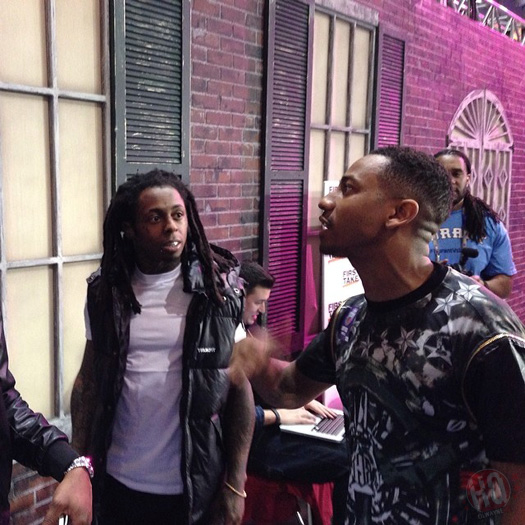 Lil Wayne Backstage At ESPN First Take Show In New Orleans