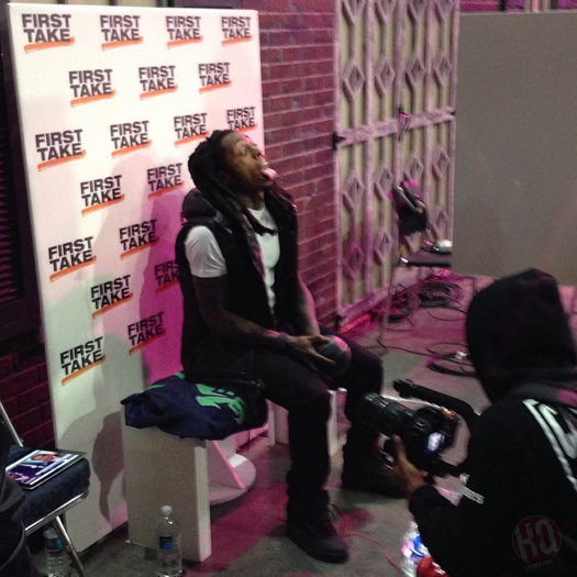 Lil Wayne Backstage At ESPN First Take Show In New Orleans