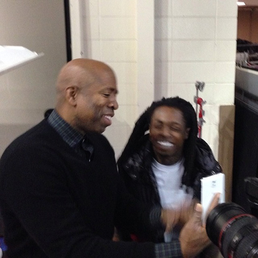 Lil Wayne Backstage At ESPN First Take Show In New Orleans