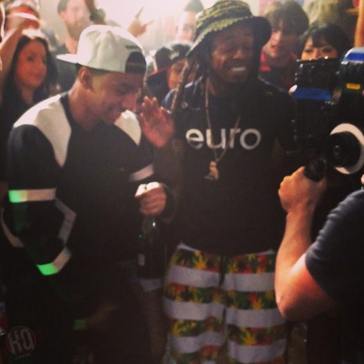 Lil Wayne, Euro & Birdman Shoot We Alright Music Video With Their Young Money Crew