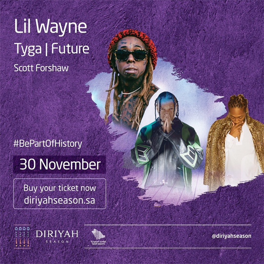 Lil Wayne, Future & Tyga To Headline 2019 Diriyah Music Festival In Saudi Arabia