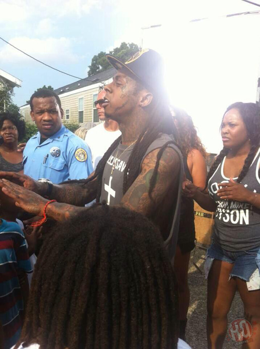 Lil Wayne Shoots God Bless Amerika Music Video In Hollygrove New Orleans