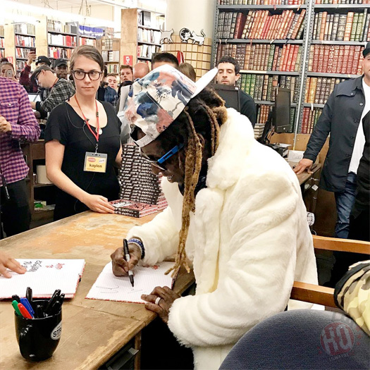 Lil Wayne Attends His Gone Til November Book Signing At Strand Bookstore In New York