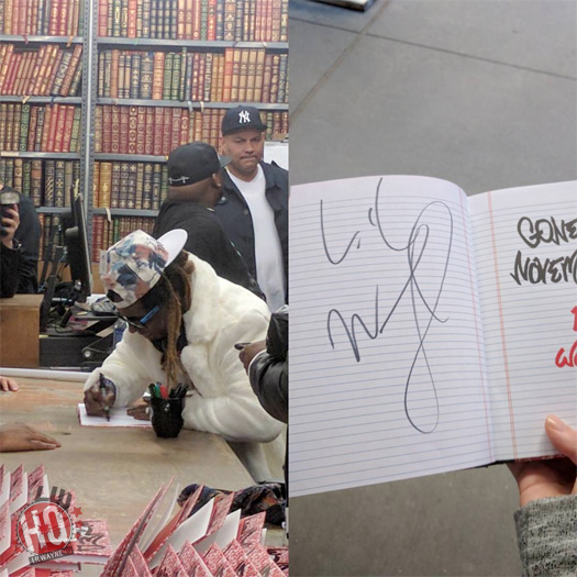 Lil Wayne Attends His Gone Til November Book Signing At Strand Bookstore In New York