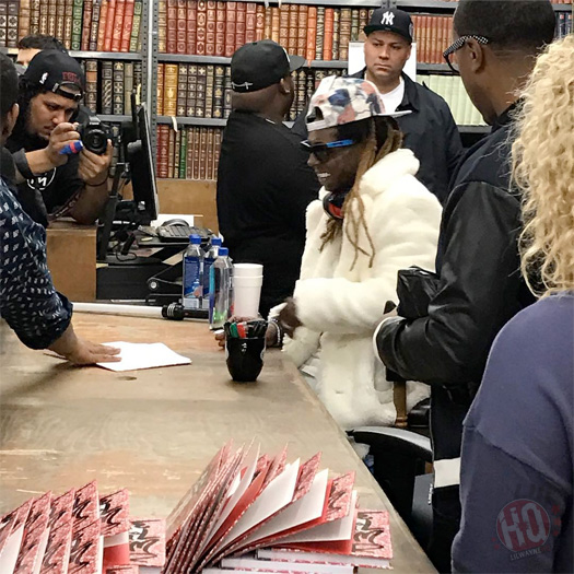 Lil Wayne Attends His Gone Til November Book Signing At Strand Bookstore In New York