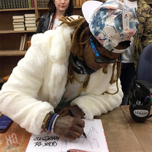 Lil Wayne Attends His Gone Til November Book Signing At Strand Bookstore In New York