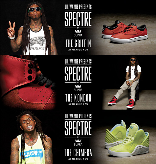 Lil Wayne Griffin, Kondor & Chimera SUPRA Sneakers All Available To Buy