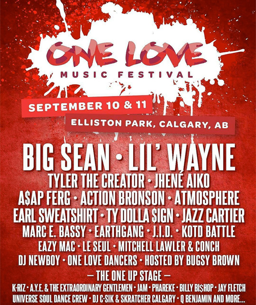 Lil Wayne To Headline The 2016 One Love Music Festival In Western Canada