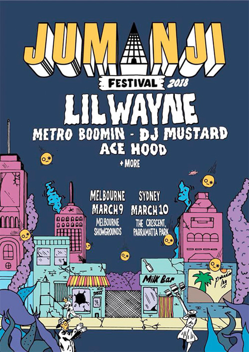 Lil Wayne To Headline The 2018 Jumanji Festival In Melbourne & Sydney Australia