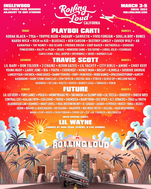 Lil Wayne To Headline The 2023 Rolling Loud Music Festival In Los Angeles