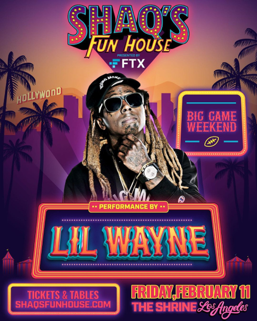 Lil Wayne To Headline Shaqs Fun House Festival + Shaquille ONeal Calls Wayne The Greatest To Ever Do It