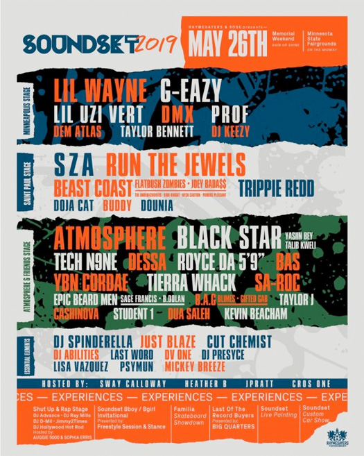 Lil Wayne To Headline Soundset 2019 Over Memorial Day Weekend