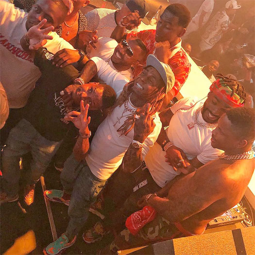 Lil Wayne Helps Celebrate Mack Maine Birthday At LIV With YG, Young Dolph & More