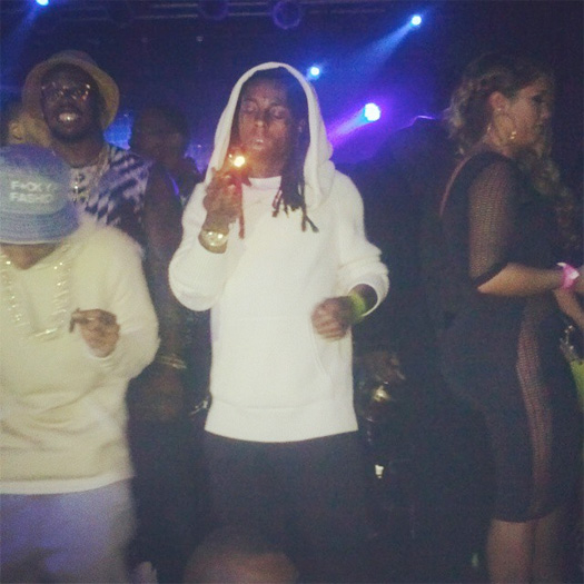 Lil Wayne Parties At The Highline Ballroom In New York City On Valentines Day