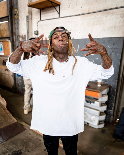 Lil Wayne Hits Up A Milwaukee Skate Park With Marley G & Andre Colbert