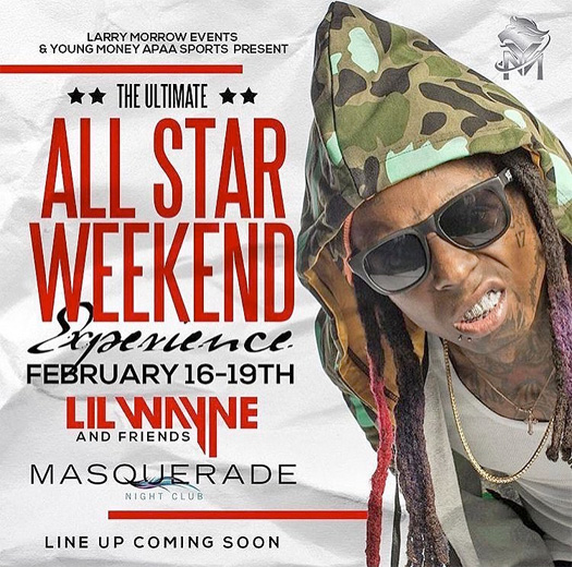 Lil Wayne To Host An Event At Masquerade Nightclub In New Orleans During 2017 NBA All Star Weekend