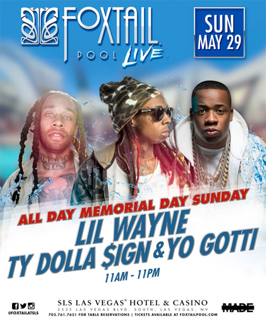 Lil Wayne To Host An Event With Ty Dolla Sign & Yo Gotti On Memorial Day Sunday In Las Vegas