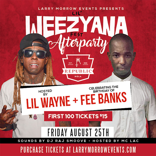 Lil Wayne To Host Lil Weezyana Fest After Party At Republic New Orleans