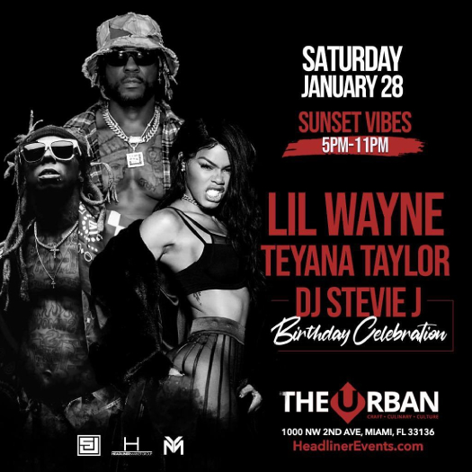 Lil Wayne To Host Two Events In Miami This Weekend - January 28th + 29th